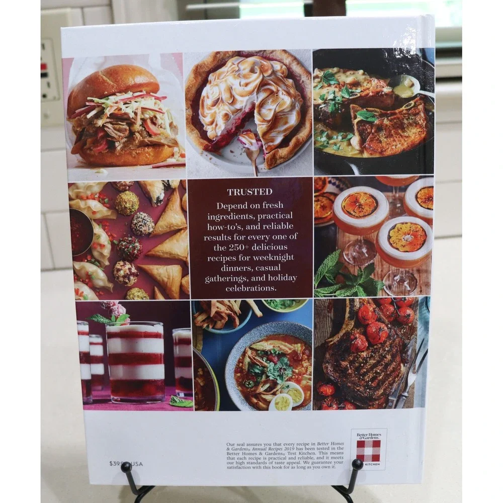 Better Homes & Gardens Annual Recipes 2019 Hardcover Cookbook 250+ Recipes